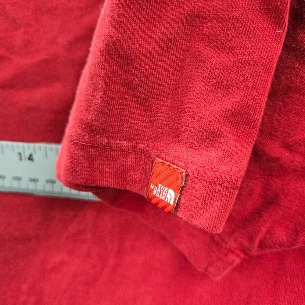 The North Face Men‎ Polo Shirt XL Red Logo Embroidered Short Sleeve Collar